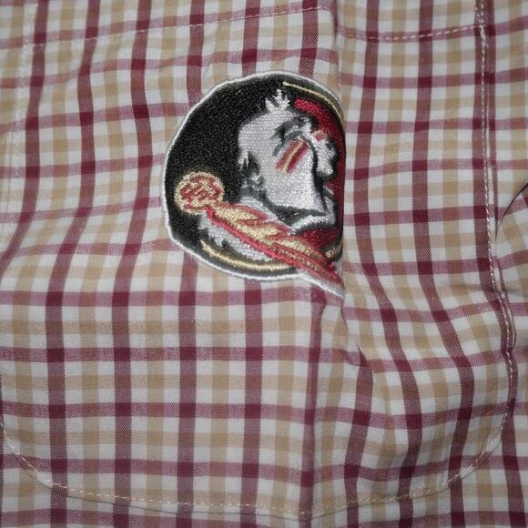 NEW Campus Specialties Florida Seminoles Long Sleeve Button Up Shirt Men's Large - Picture 4 of 7